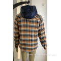 Best Quality Men's Double-Pocket Checkered Hoodie Jacket